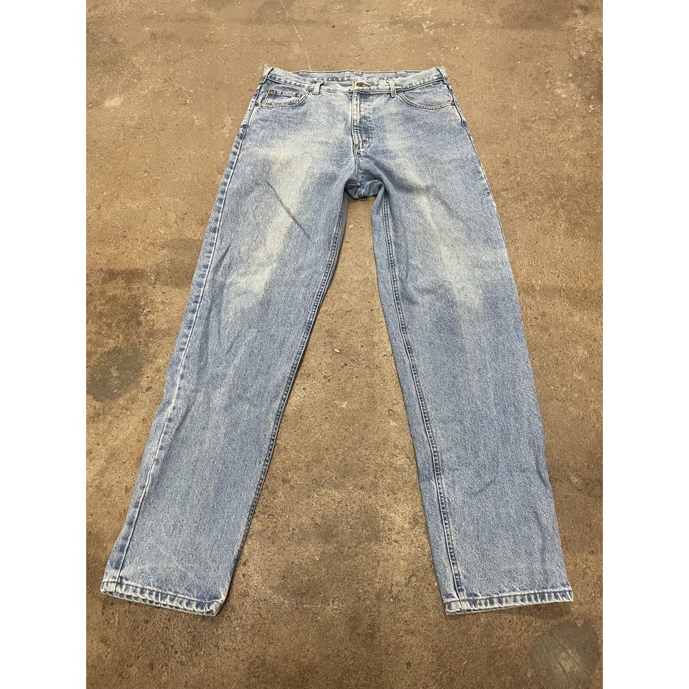 Carhartt Jeans‎ Mens 38x36 Light Blue Stonewash Relaxed Fit Workwear B17 STW